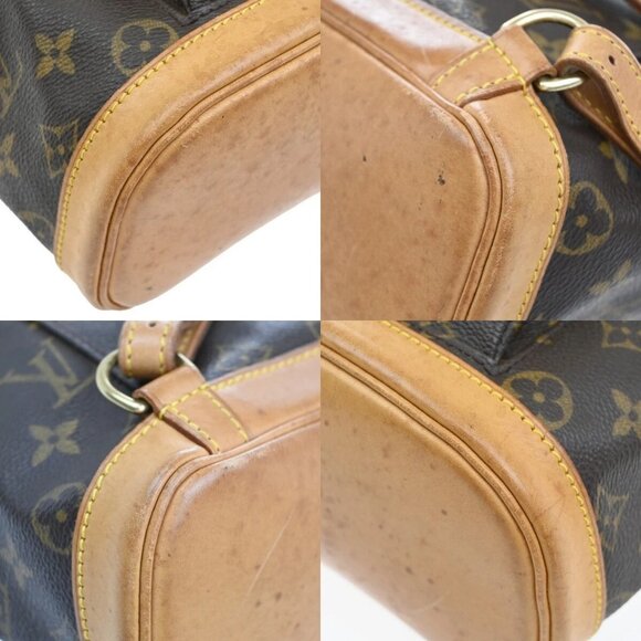 LOUIS VUITTON Mini Montsouris Backpack Bag Monogram Leather Brown - Picture 7 of 15